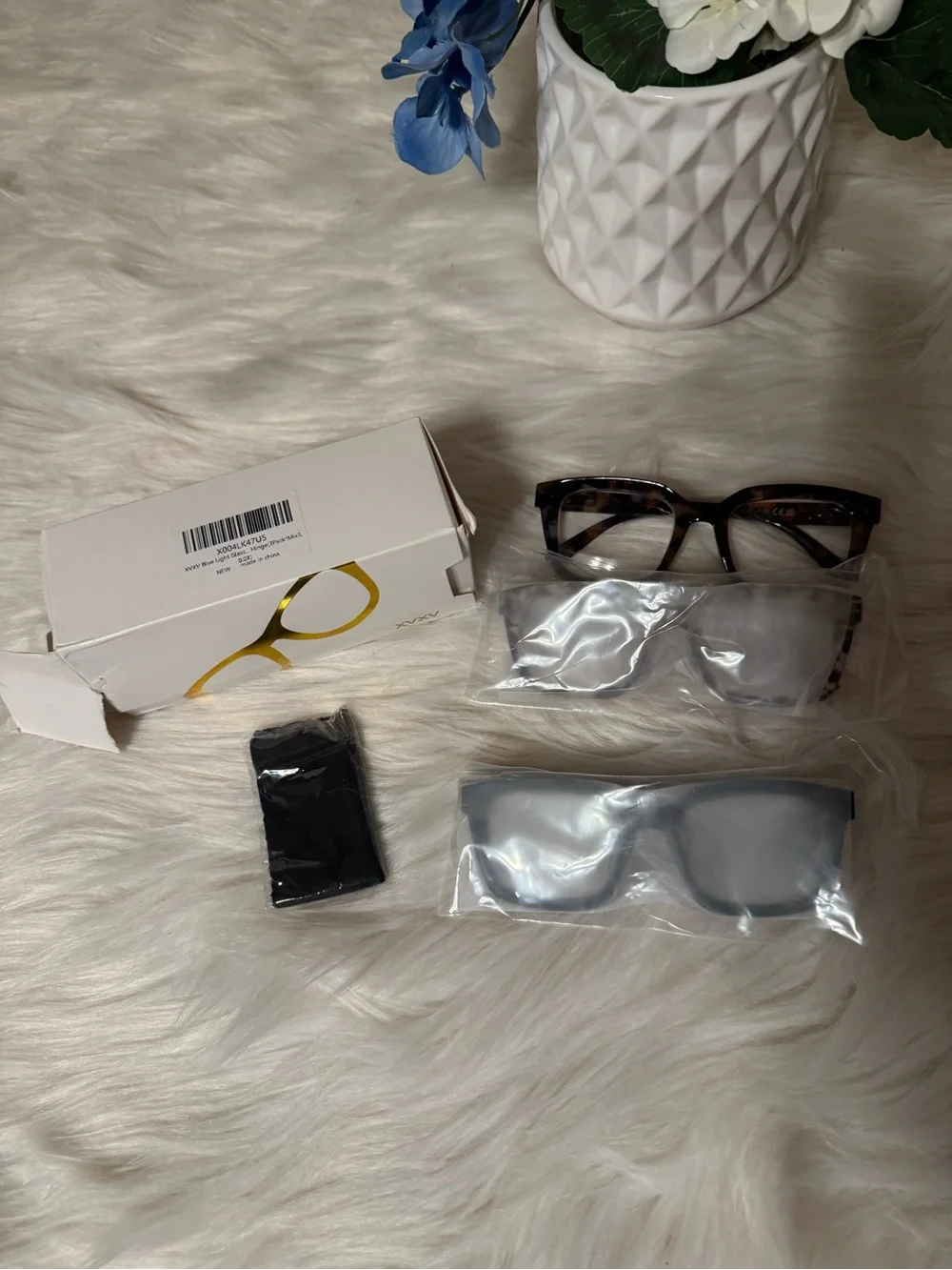 XVXV Women's Reading Glasses (Blue Light Blocking Readers) Black, Tortoise, Pink